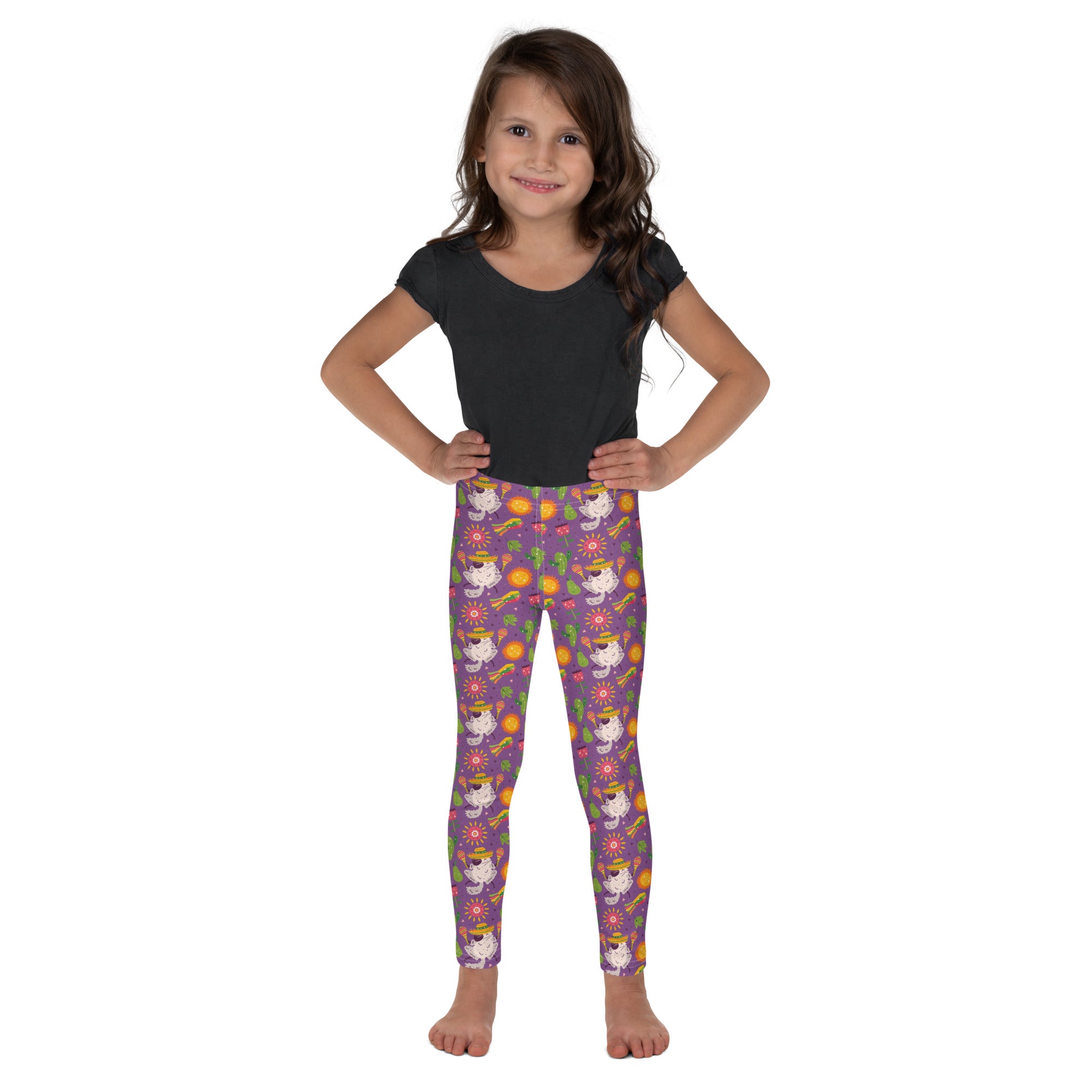 Festive Chinchillas Kid's Leggings (Ages 2 - 7)